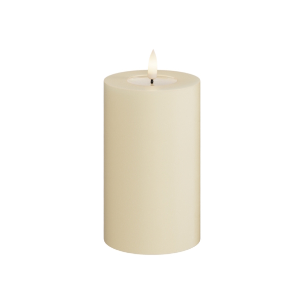 Blockljus 7,5x12,5 cm - Creme