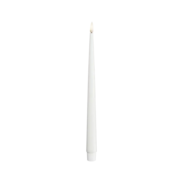 Kronljus 2,2x28 cm (2 pcs.) - Vit