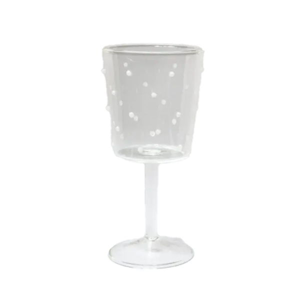 Venezia vinglas prickar - Vit