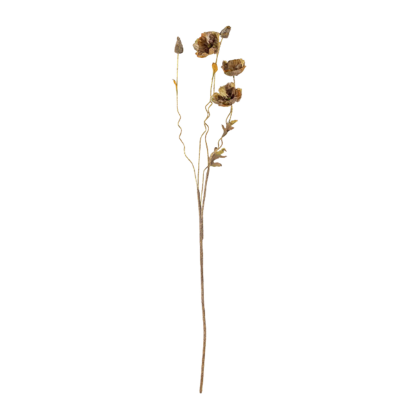 Poppy Stem, Brown, Artificial Flowers