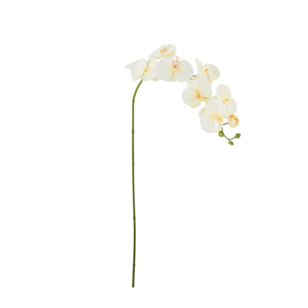 Orchid Stem, White, Artificial Flowers