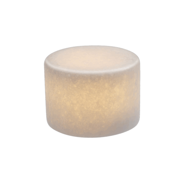 Marble ljusdekoration silk vit matt finish - MEDIUM