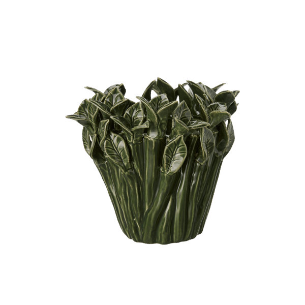JUSTINA Kruka Grönmelerad - 20x16cm