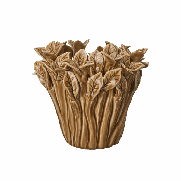 JUSTINA Kruka Brunmelerad - 22x21cm