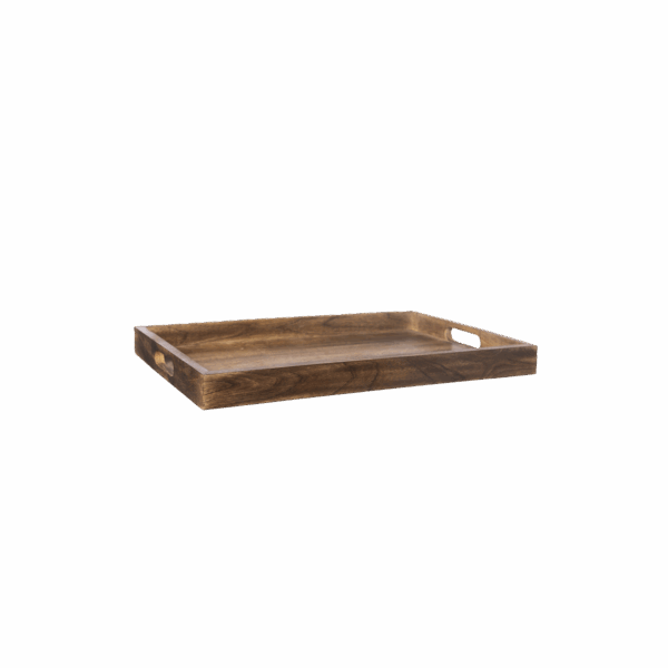 Träbricka med kant