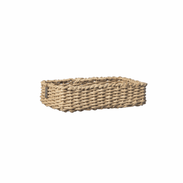 Korg natur flätade