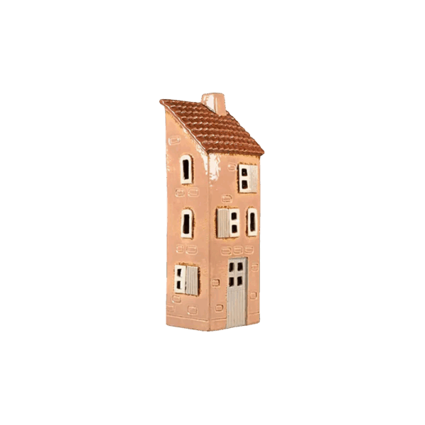 Keramikhus, Orange, H 25cm