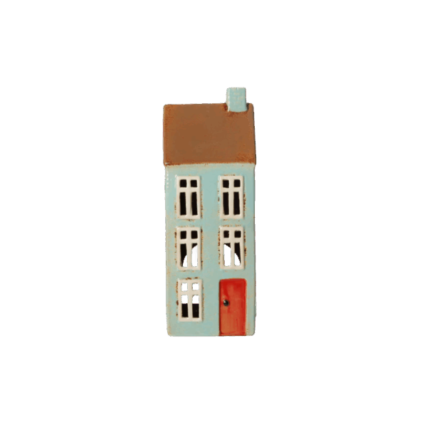 Keramikhus Ljusgrönt H 27cm