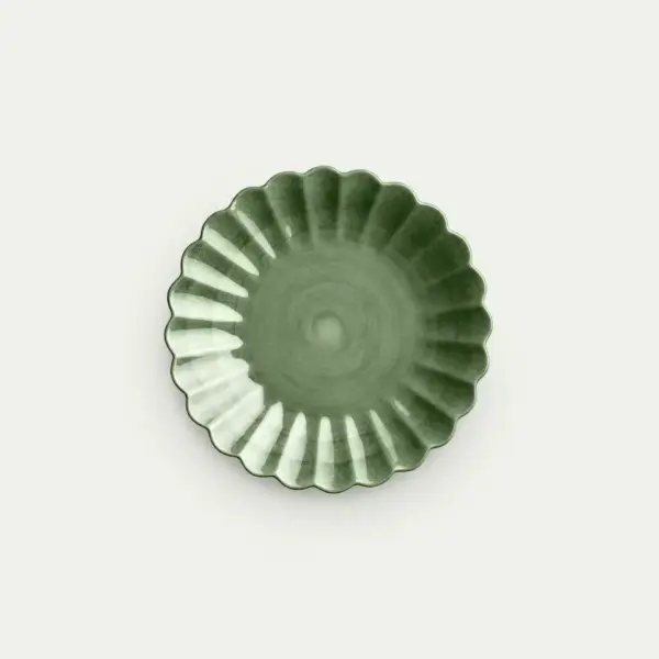 ENDAST WEBB Oyster Tallrik 20cm Forest Green