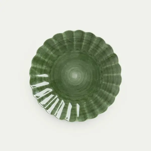 ENDAST WEBB Oyster Tallrik 28cm Forest Green
