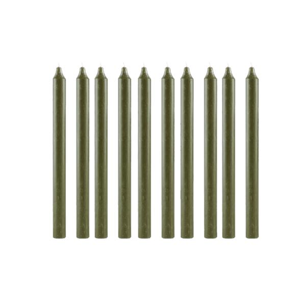 Rustikljus 29 cm Skogsgrön 10-pack