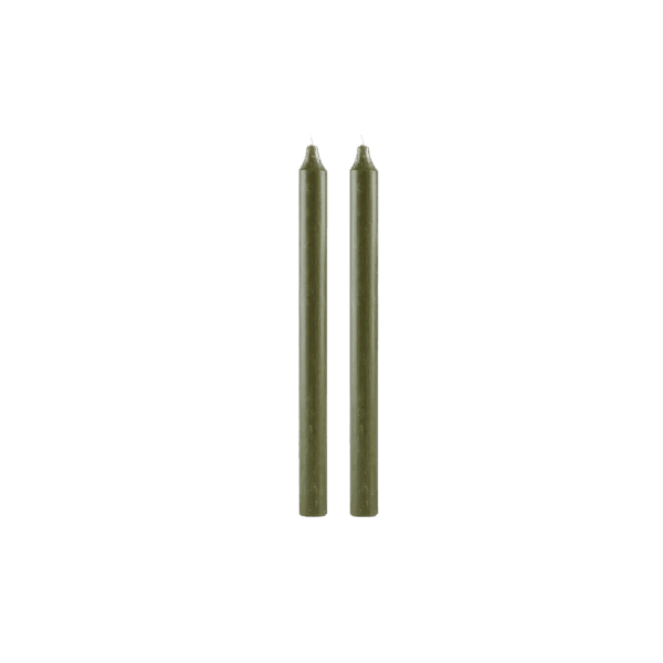 Rustikljus 29 cm Skogsgrön