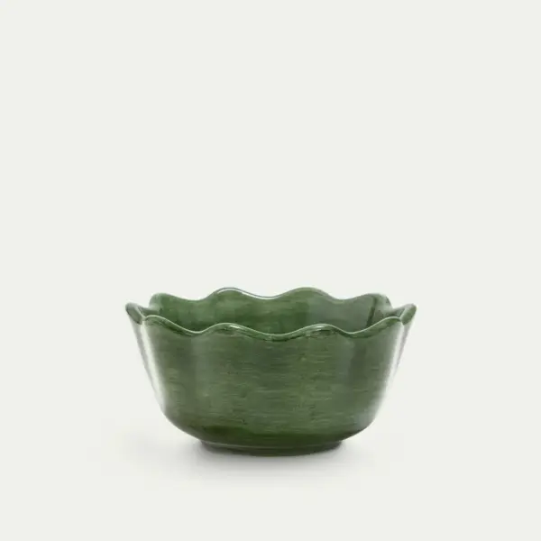 ENDAST WEBB Oyster Skål 13cm/30cl Forest Green