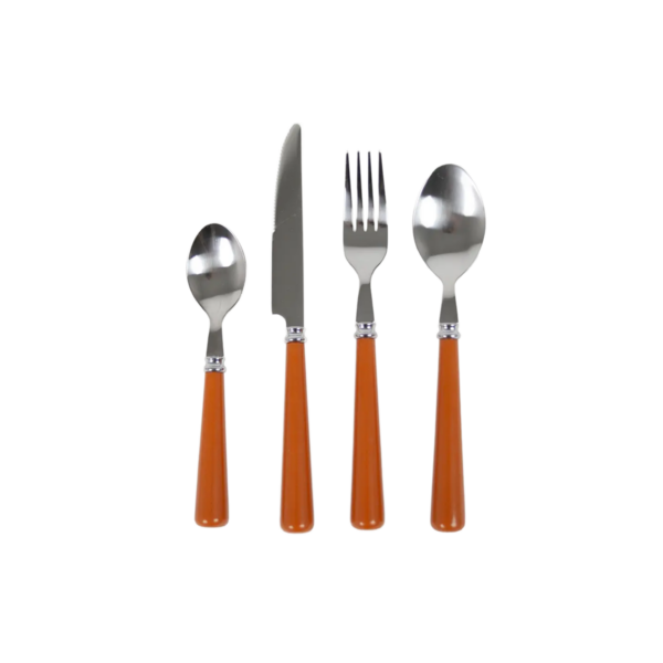 Bestickset Lotta orange, 24 delar