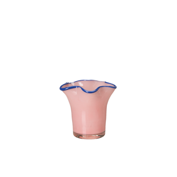 EBBA Ljuslykta Rosa/Blå 10x9cm