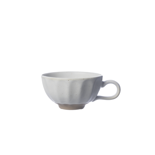 Kopp d10,5 h5,7 cm vit/natur