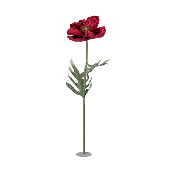 VALLMO Blomma Röd 40x140cm