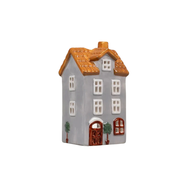 Keramikhus, Blå, H 13,6cm