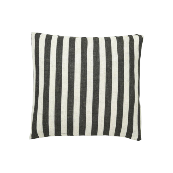 Cruella stripe Kuddfodral Natur/svart 50x50 cm