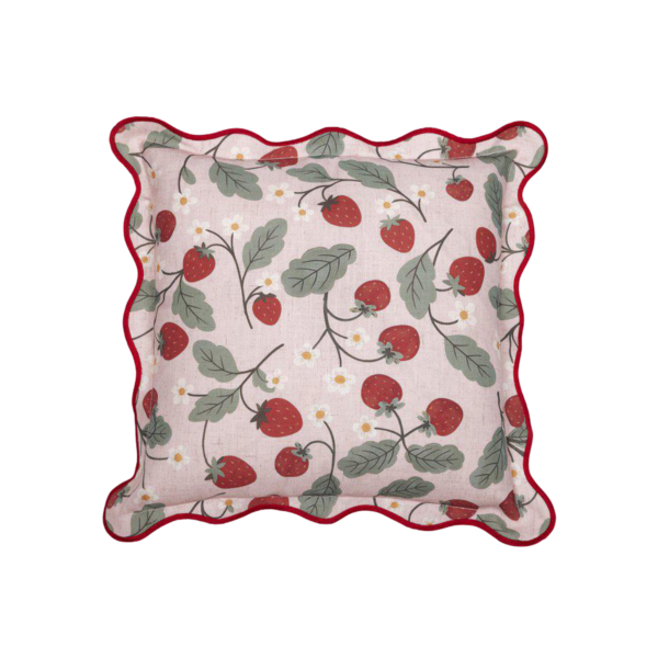 JORDGUBBE ROSA Kuddfodral 45X45 CM
