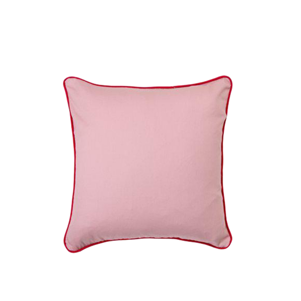 NANCY Kuddfodral Rosa/Röd 40x40cm