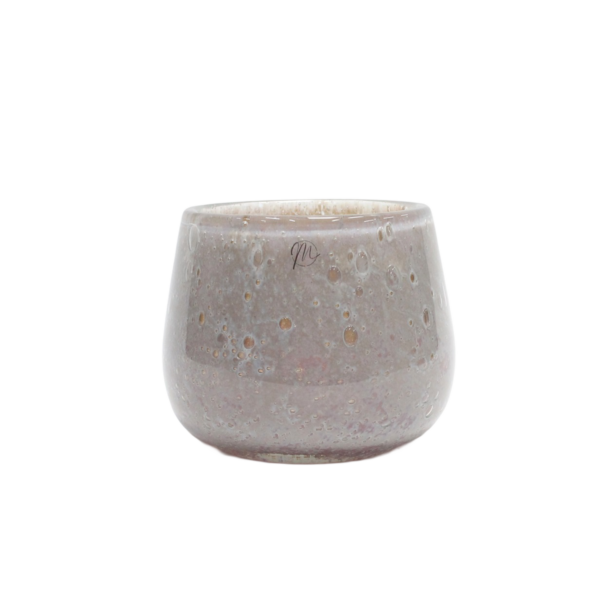 Ljuslykta UNIK Droppe, Ljuslila/Rosa/Beige, D13,5x11