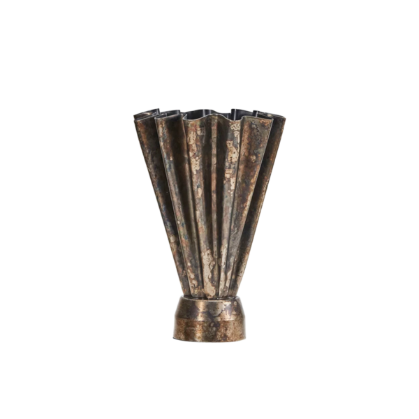 Vase, HDFlood, Antique brown liten