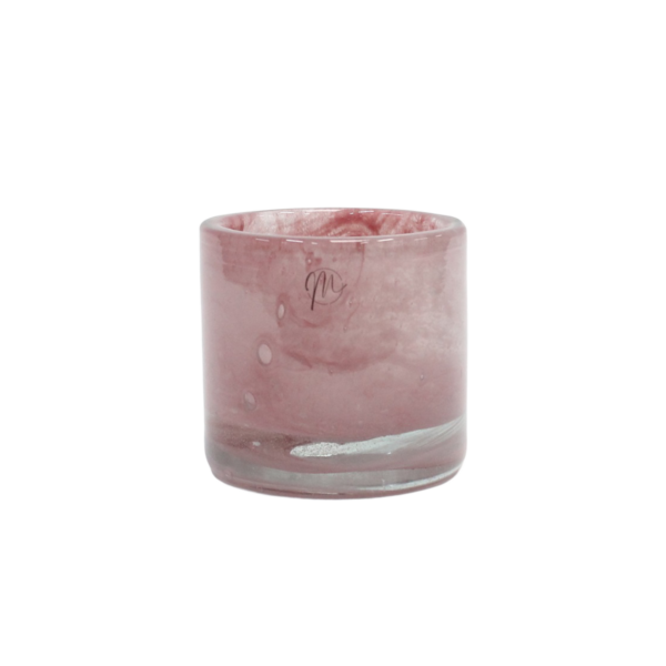 Ljuslykta UNIK Cylinder, Ljusrosa, D8,5x8,13