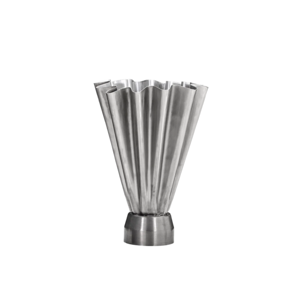 Vase, HDFlood, Brushed silver finish liten