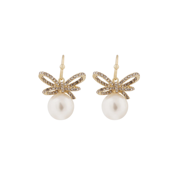 Ribbon crystal hook ear g/clear - Onesize