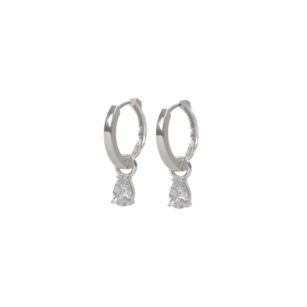 Trinity drop pendant ring ear s/clear - Onesize